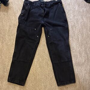 Black Abercrombie Workwear Pants/Jeans
